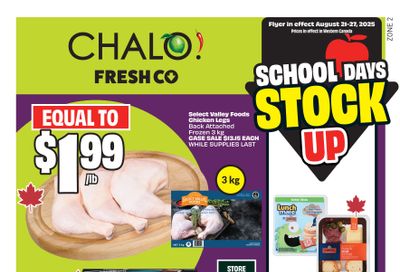 Chalo! FreshCo (West) Flyer August 21 to 27