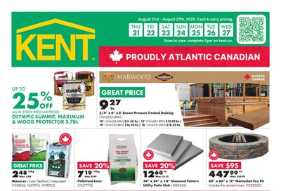 Kent Building Supplies Flyer August 21 to 27