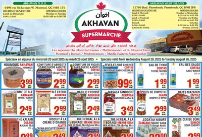Akhavan Supermarche Flyer August 20 to 26