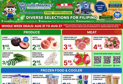 88 Supermarket Flyer August 21 to 27