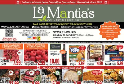 LaMantia's Flyer August 21 to 27