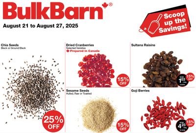 Bulk Barn Flyer August 21 to 27