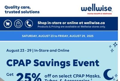 Wellwise By Shoppers Flyer August 23 to 29