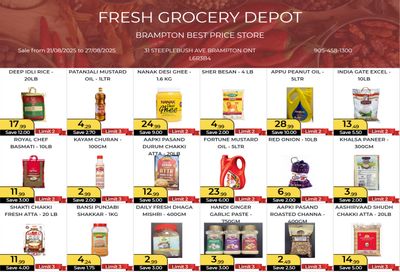 Fresh Grocery Depot Flyer August 21 to 27