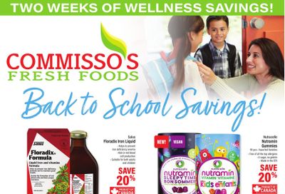 Commisso's Fresh Foods Wellness Flyer August 22 to September 4