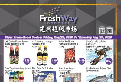 FreshWay Foodmart Flyer August 22 to 28