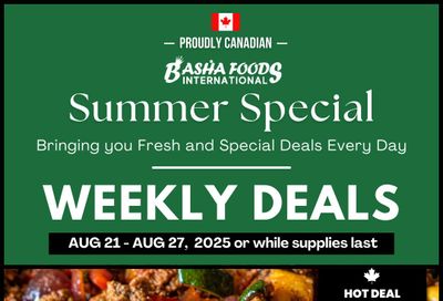 Basha Foods International Flyer August 21 to 27