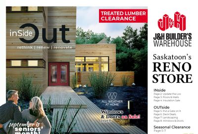 J&H Builder's Warehouse Flyer August 21 to September 10