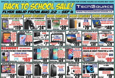 TechSource Flyer August 22 to September 4