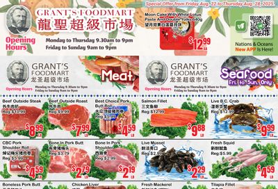Grant's Food Mart Flyer August 22 to 28