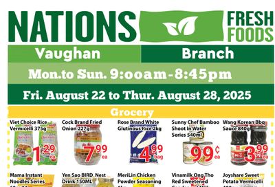 Nations Fresh Foods (Vaughan) Flyer August 22 to 28