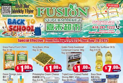Fusion Supermarket (Scarborough) Flyer August 22 to 28