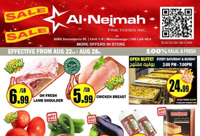 Alnejmah Fine Foods Inc. Flyer August 22 to 28