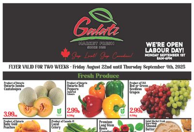 Galati Market Fresh Flyer August 22 to September 4