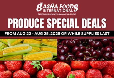 Basha Foods International Weekend Deals Flyer August 22 to 25