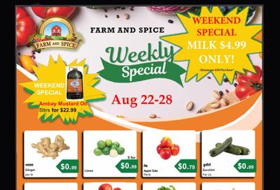 Farm And Spice Grocers Flyer August 22 to 28