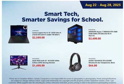 Canada Computers Flyer August 22 to 28