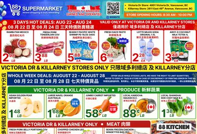 88 Supermarket Flyer August 22 to 28