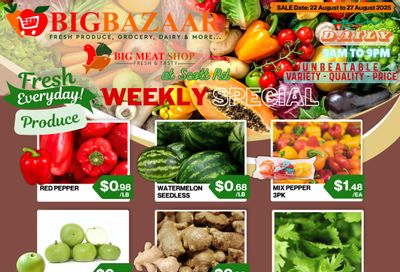 Big Bazaar Canada Flyer August 22 to 27