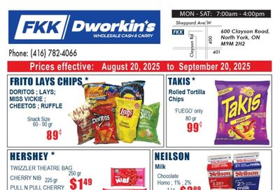 FKK Wholesale Cash & Carry Flyer August 20 to September 20