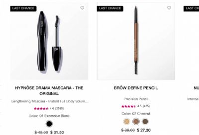 Lancome Canada: 30% off Last Chance Products + 20% off Bundles + More