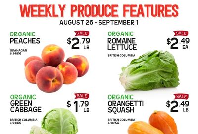 Pomme Natural Market Weekly Produce Flyer August 26 to September 1