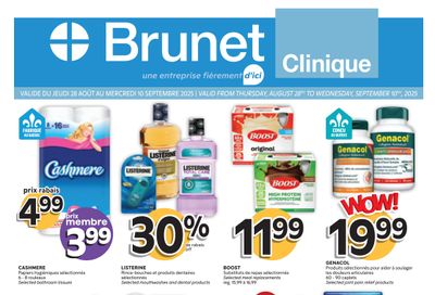 Brunet Clinique Flyer August 28 to September 10