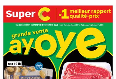 Super C Flyer August 28 to September 3