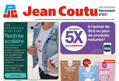 Jean Coutu Back To School Flyer August 28 to September 10