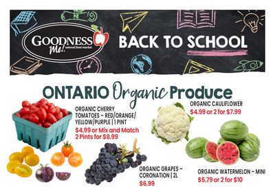 Goodness Me Flyer August 27 to September 2