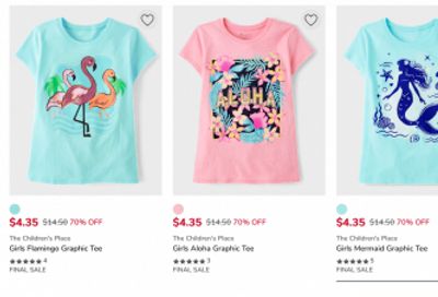 The Children’s Place & Gymboree Canada: Almost Everything up to 60% off + Extra 20% off with Promo Code + Clearance