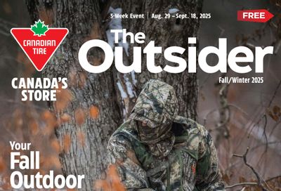 Canadian Tire The Outsider Flyer August 29 to September 18