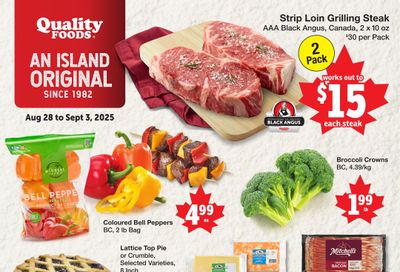 Quality Foods Flyer August 28 to September 3