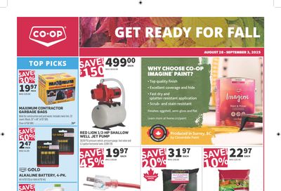 Co-op (West) Home Centre Flyer August 28 to September 3