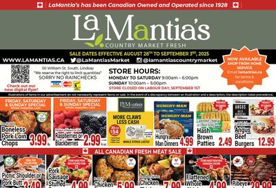 LaMantia's Flyer August 28 to September 3