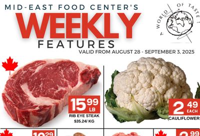 Mid-East Food Centre Flyer August 28 to September 3