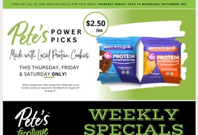 Pete's Fine Foods Flyer August 28 to September 3