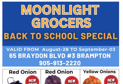 Moonlight Grocers Flyer August 28 to September 3