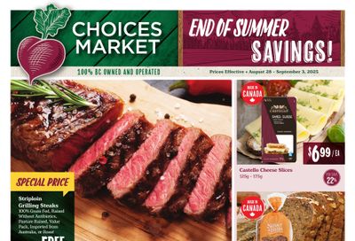 Choices Market Flyer August 28 to September 3