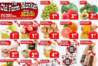 The Old Farm Market (Courtenay) Flyer August 28 to September 3