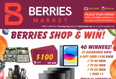 Berries Market Flyer August 28 to September 3