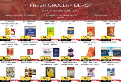 Fresh Grocery Depot Flyer August 28 to September 3