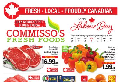 Commisso's Fresh Foods Flyer August 29 to September 4