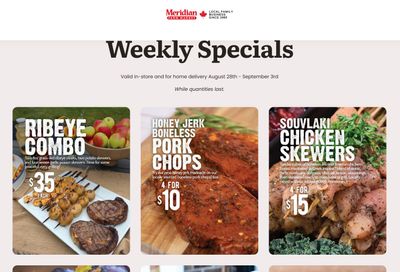 Meridian Farm Market Flyer August 28 to September 3