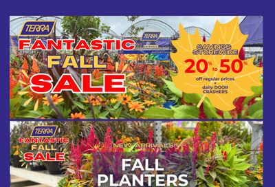 Terra Greenhouses Flyer August 29 to September 30