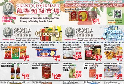 Grant's Food Mart Flyer August 29 to September 4