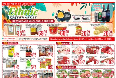 Ethnic Supermarket (Guelph) Flyer August 29 to September 4