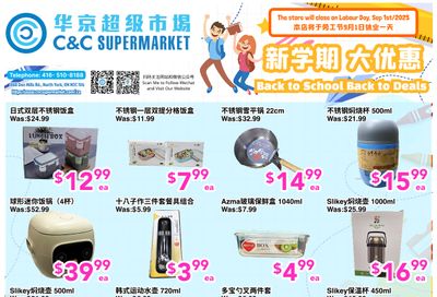 C&C Supermarket Flyer August 29 to September 4