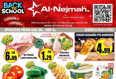 Alnejmah Fine Foods Inc. Flyer August 29 to September 4