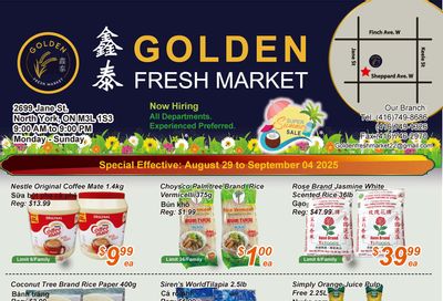 Golden Fresh Market Flyer August 29 to September 4